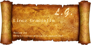 Lincz Graciella névjegykártya
